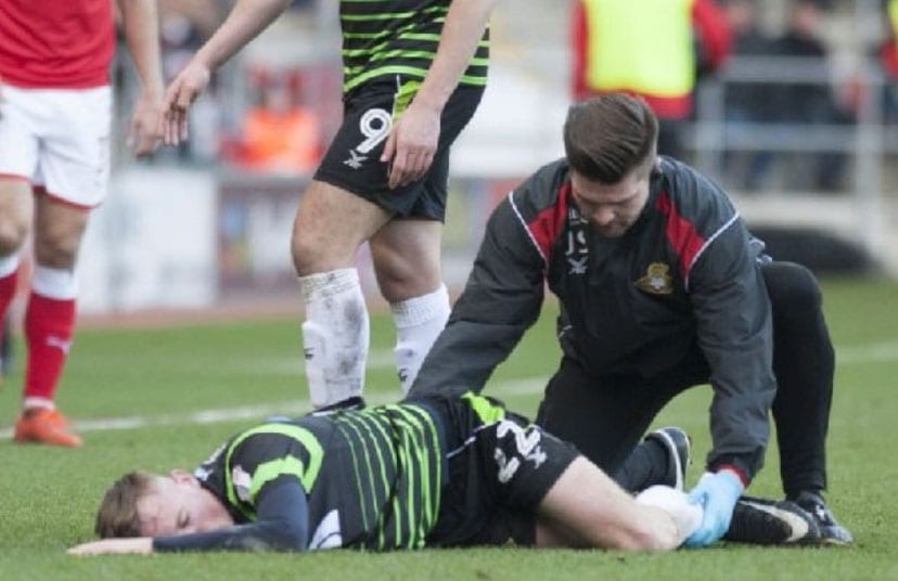 Joe Sharp, founder of Sharp Physiotherapy and the Full Life Club, during his time as Head Physio in professional football